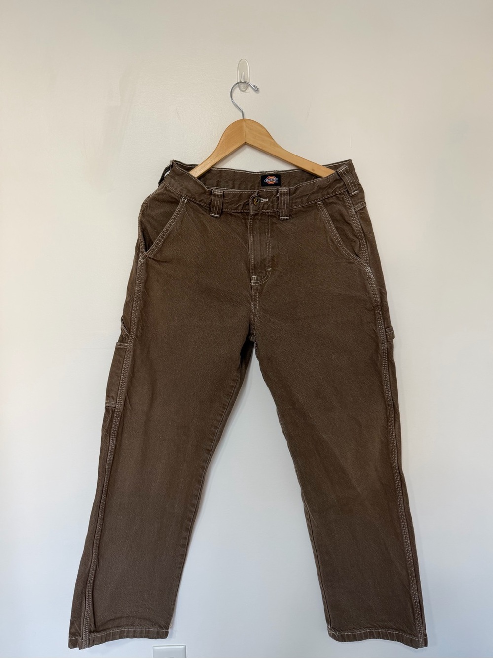 Dickies Carpenter Work Pants Brown Utility Canvas Relaxed Fit Men’s 31x32 VTG